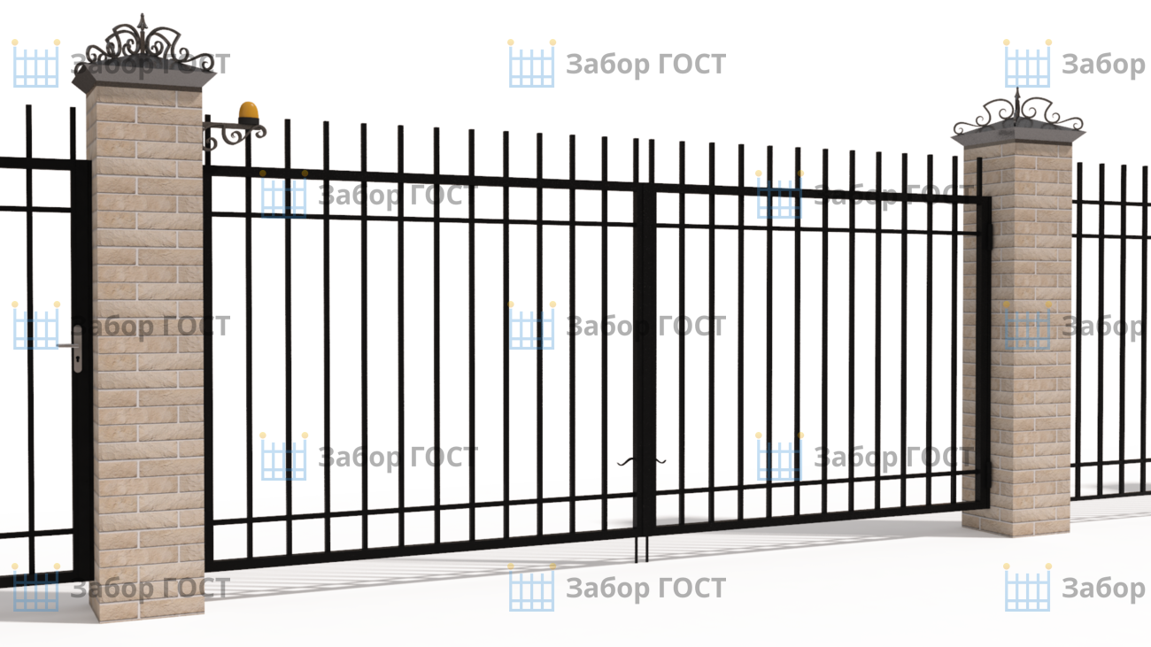 Распашные сварные ворота. Цена и фото эскизов
