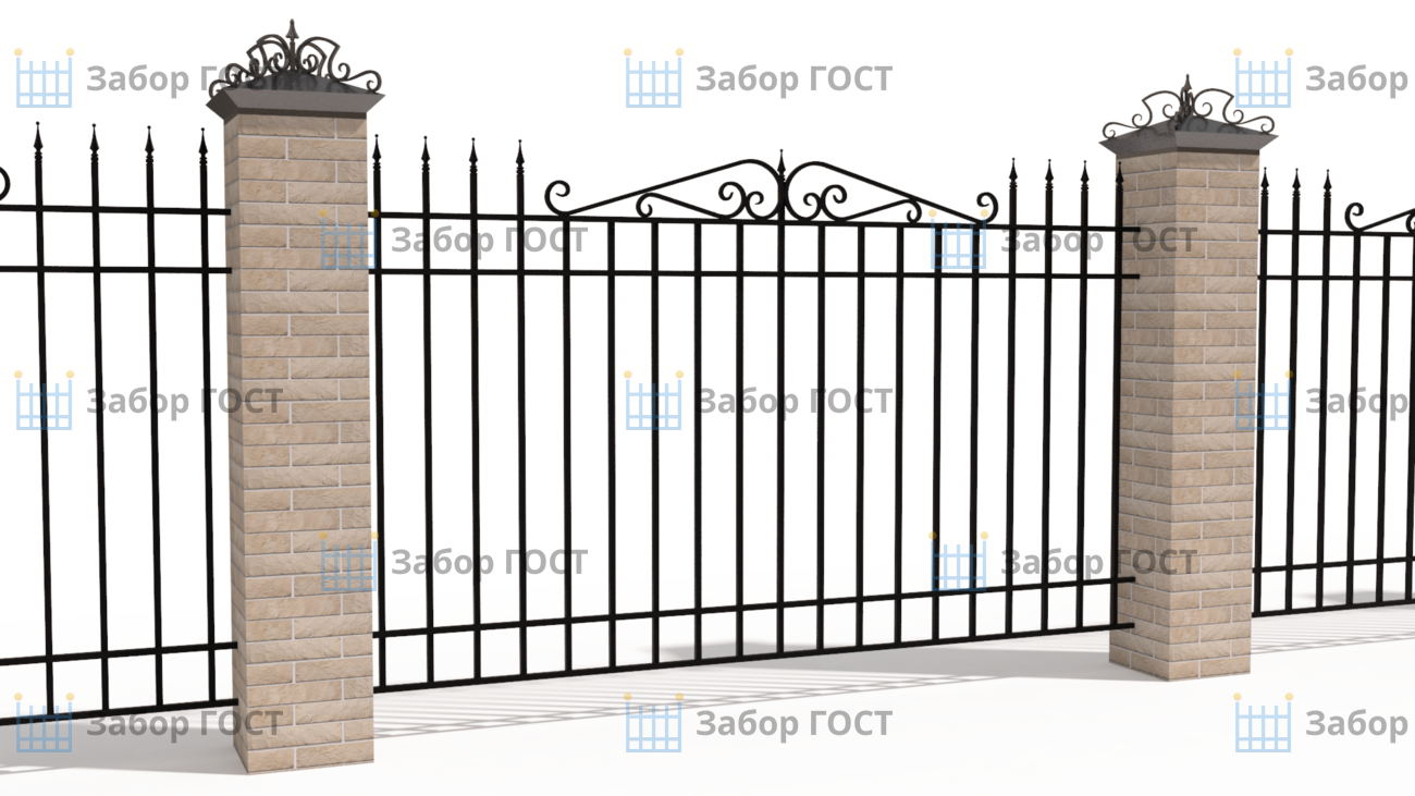 Кованые заборы. Цены и фото эскизов. Купить в Москве
