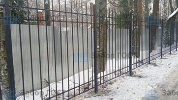 Забор на болтовых соединениях с воротами и калиткой